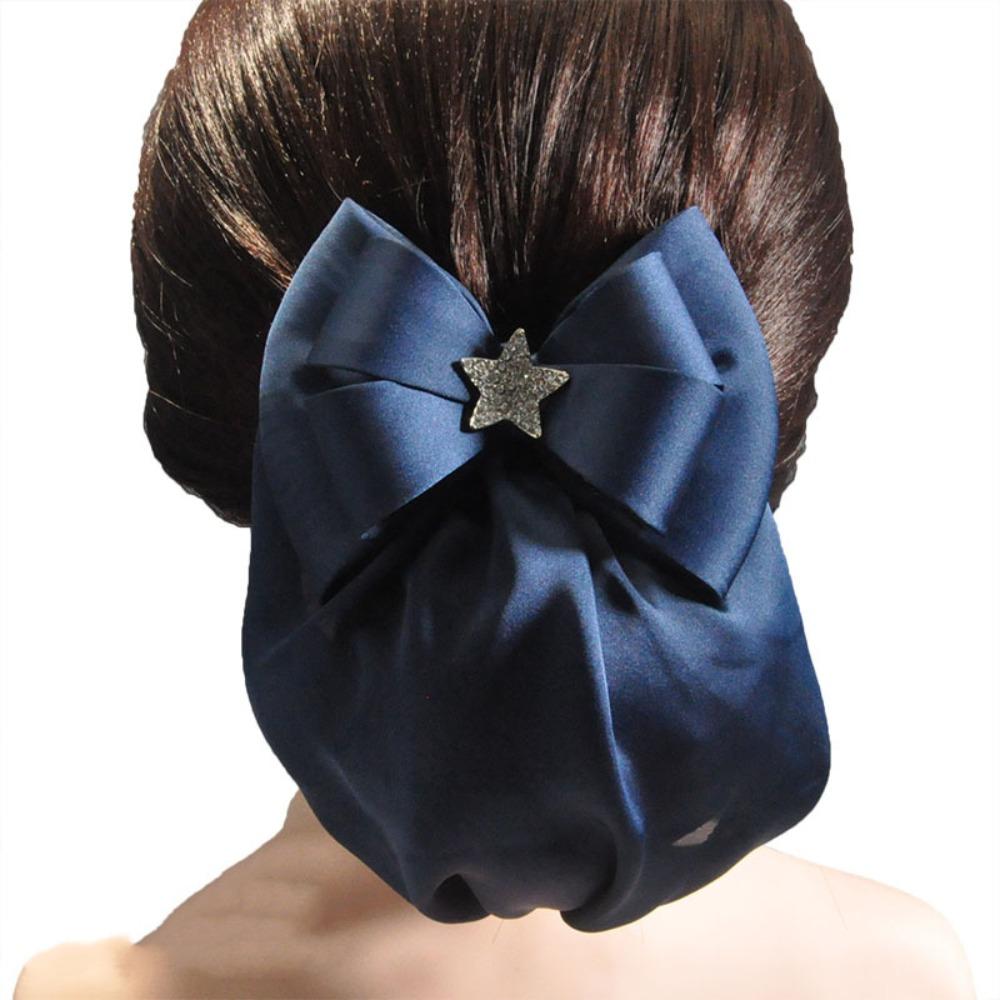 Сладкие оборки Края Сетка для волос Звездочки Заколки для волос Покрывающая сетка Профессиональный бант Снуд Для девочек