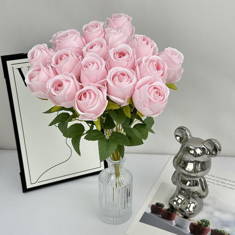 Цветок Роза Элегантный С Шелковистой Текстурой Для Свадебной Фотографии Декор Дом