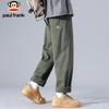 Paul Frank Men's Loose Fit Pure Cotton Straight-Leg Casual Pants