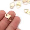 100Pcs Mini Golden Triangle D-Ring Picture Oil Painting Mirror Po Frame Hook Hanger 10X20Mm Furniture Accessories