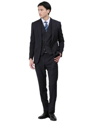 Мужской костюм Takakyu Solid Stretch Slim 2024SS, 110011803128433, Серый, Цвет, Можно стирать, Посадка, Двубортный, Костюм-тройка,