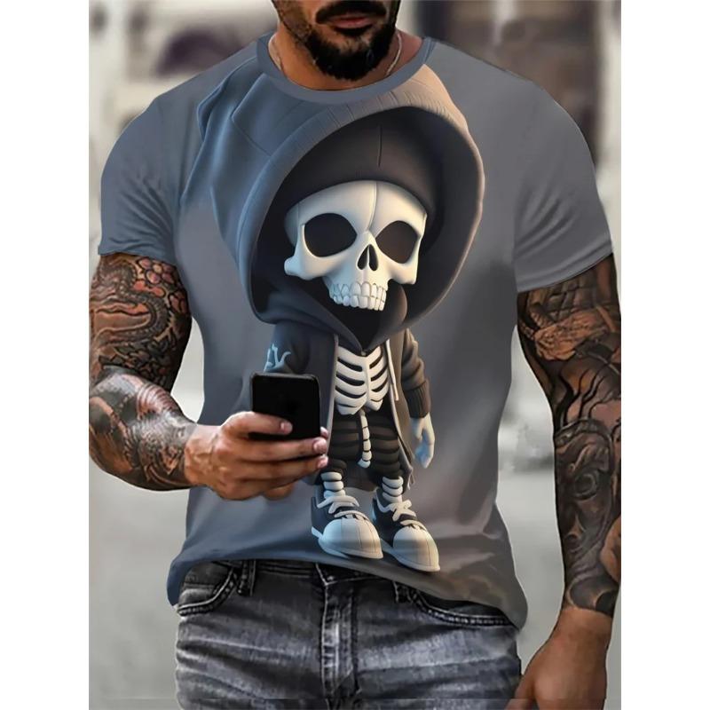 Мужская уличная футболка с рисунком льва, с коротким рукавом, с 3D-принтом животного, модная, в стиле хип-хоп, мужская футболка, с круглым вырезом, повседневный топ