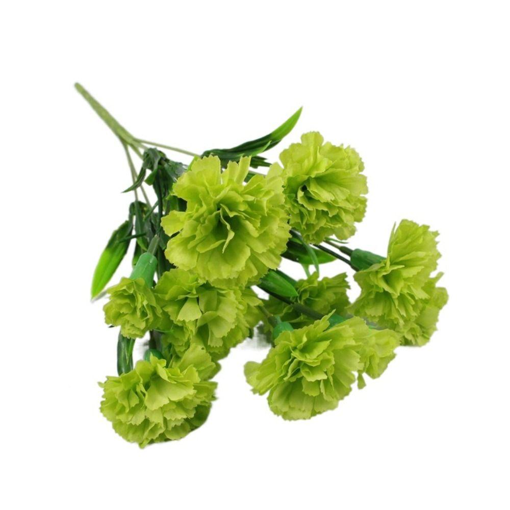 Silk Artificial Carnation 11Heads Bush Bouquet High Quality Home Wedding Decor