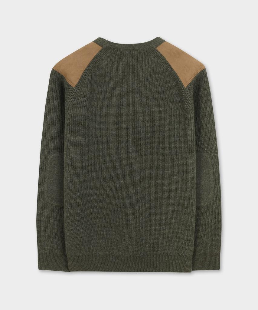 BROOKS BROTHERS [Heritage] Patch Pullover Sweater (Khaki) (Bbwrmhf412)