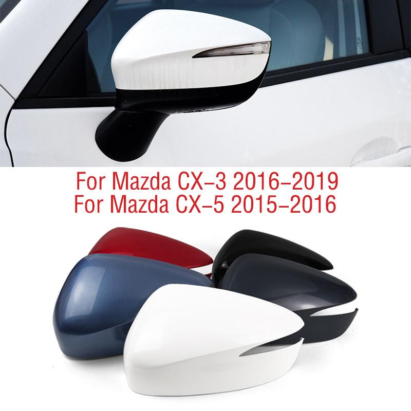 For Mazda CX-5 CX5 2015 2016 Car Wing Door Side Rearview Mirror Cover Lid Cap Shell House For Mazda CX-3 CX3 2016 2017