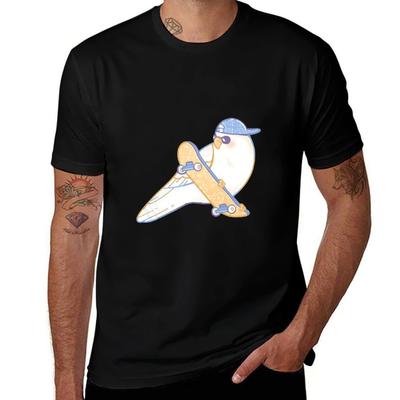 Футболка с рисунком 'Coo Bird' Модная графическая футболка для мужчин