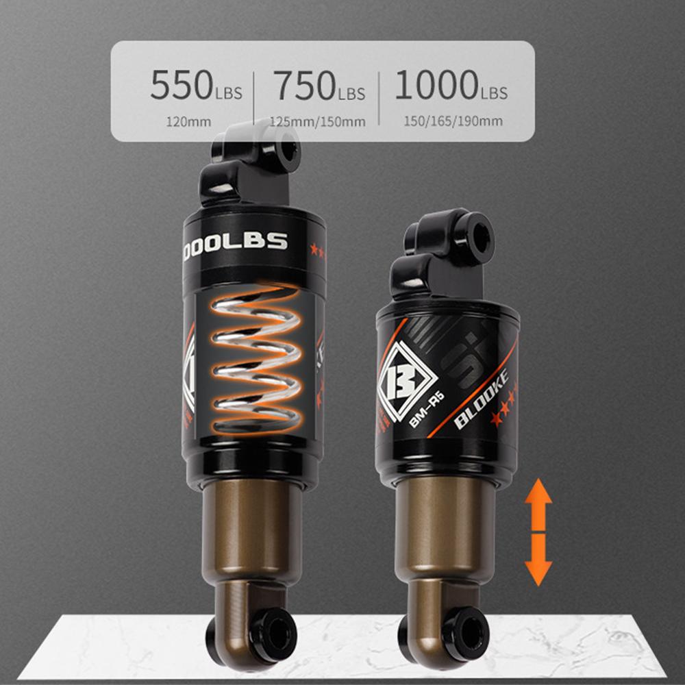 Bicycle Oil Spring Shock Absorber Mountain Bike Rear Shock Absorber Aluminium Alloy MTB Rear