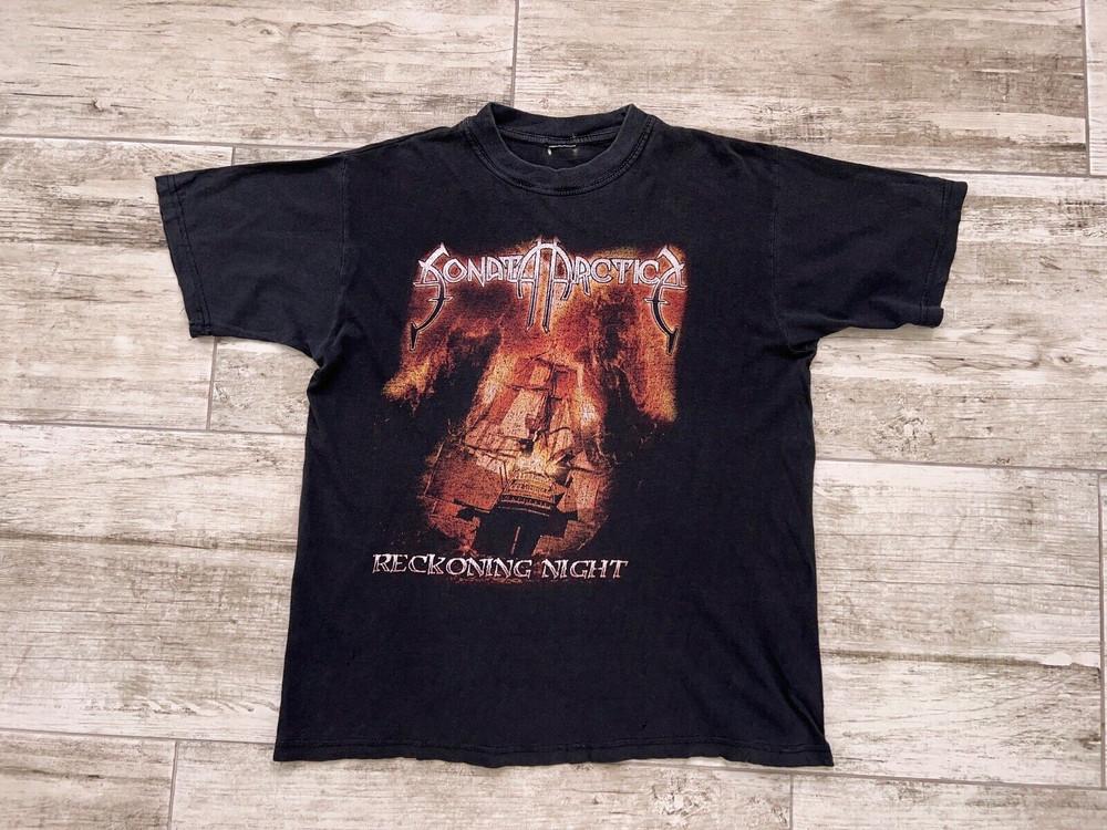Sonata Arctica Reckoning Night Black Unisex 100% Cotton T-Shirt GS245 Unisex T-Shirt