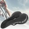 Полое велосипедное седло из ПУ кожи, складное, дышащее, подушка сиденья для горного велосипеда, для велоспорта, черное