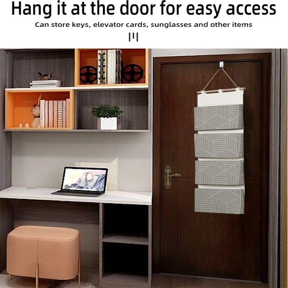 Waterproof Storage Bag Wall Mounted Bedside Organizer Portable Sundries Storage Pouches Home