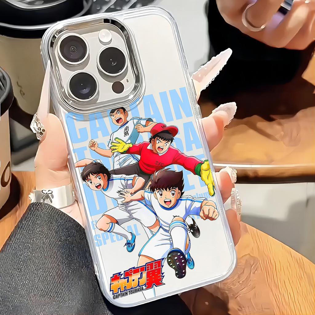 Чехол для телефона C-Captain Tsubasa для iPhone 17 16e 16 15 14 13 12 11 mini Pro Max X XR XSMAX 8 7 Air Plus Прозрачный Мягкий Чехол