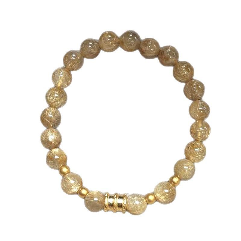 Popular Special-Interest Design Flexible Ring Rutilated Quartz Bracelet Chic High-Grade Lucky En