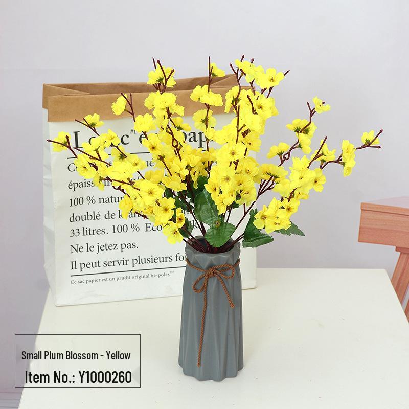 Silk Peach Blossom Branches - 7/9/30 Branches, Faux Floral Decoration for Living Room, Wedding, or Landscaping