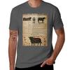 Angus Cattle Knowledge Poster TShirt Gym Exercise Short Sleeve TShirt