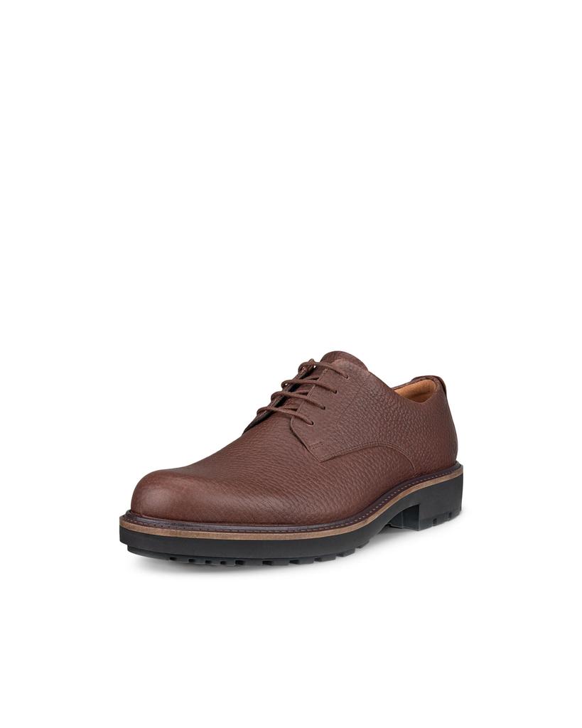 ECCO Metropol Oslo Derby Uniform Dress Shoes, Men's, POTTING SOIL, Sizes 26.5cm-27.0cm, 3E