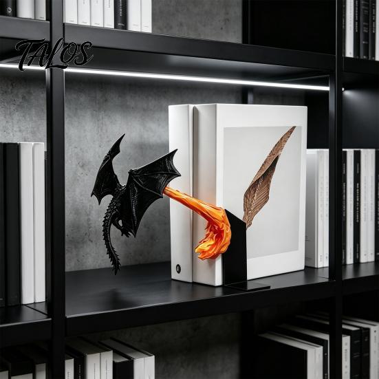 Фигурка Огнедышащего Дракона для Украшения Стола Книжной Полки, 3D Печатный Дракон, Фэнтези Летающие Коллекционные Предметы Тематические Украшения Скульптура Дом