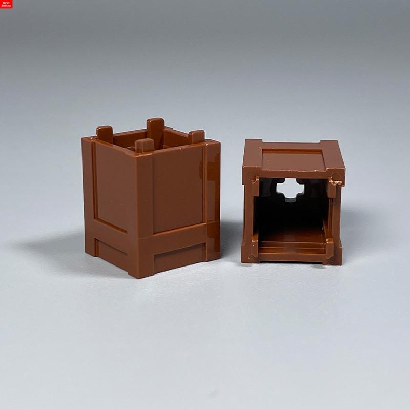 Нетоксичный Контейнер Moc Bricks Квадратный Экологичный Мусорный Ящик Мусорка Офисная Домашняя Сцена Пластиковые Аксессуары Строительные Блоки Детские Игрушки