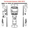 Черные наклейки из углеродного волокна, аксессуары для салона автомобиля для Porsche Cayenne Sport SUV 2003 2004 2005 2006 2007 2008 2009