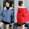 Women's Winter Hooded Jacket Short Cotton Coat Keep Warm Slim Fit Korean Fashion Plus Size Loose Women's Winter Down Jacket
