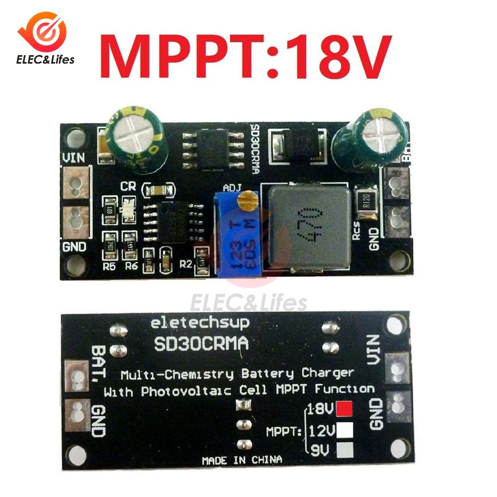 SD11CRMA MPPT Контроллер заряда солнечных панелей Многофункциональная плата зарядки литий-ионных литиевых батарей 1А 11В Зарядное устройство Модуль