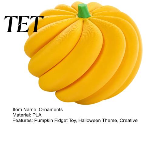 Sturdy PLA Fidget Spinner 3D Printed Spiral Pumpkin Ornament, Toy, Unique Halloween Decorations Stress Relief Spinning Toy for Desktop Decor Toys