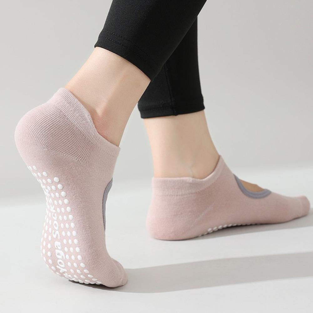 Backless Yoga Socks Breathable Floor Socks Professional Sports Socks  Ladies