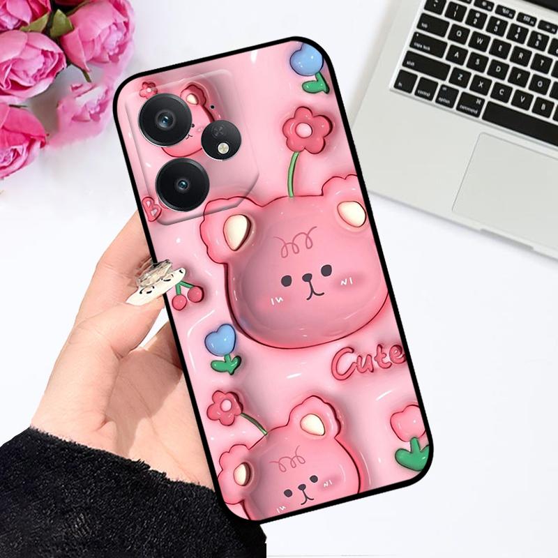 Модный мультяшный чехол для Realme Neo7 5G, цветная печать, мягкий ТПУ силикон, ударопрочный чехол для телефона для Oppo Realme Neo 7