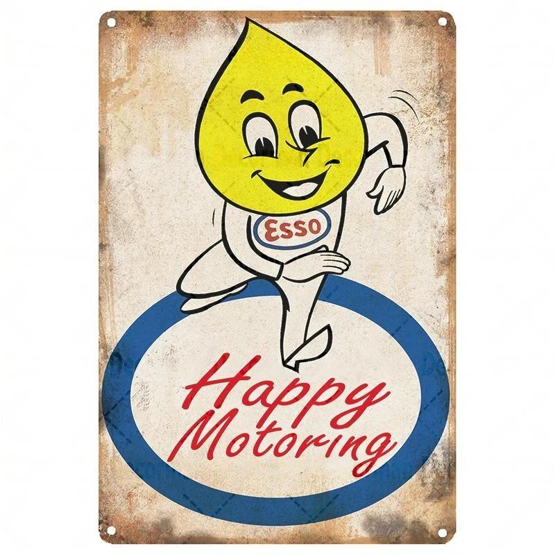 Mike86 ESSO Тигр PIN UP Винтажные Металлические Жестяные Таблички Мужская Пещера Магазин Масла Постеры Декорация LTA