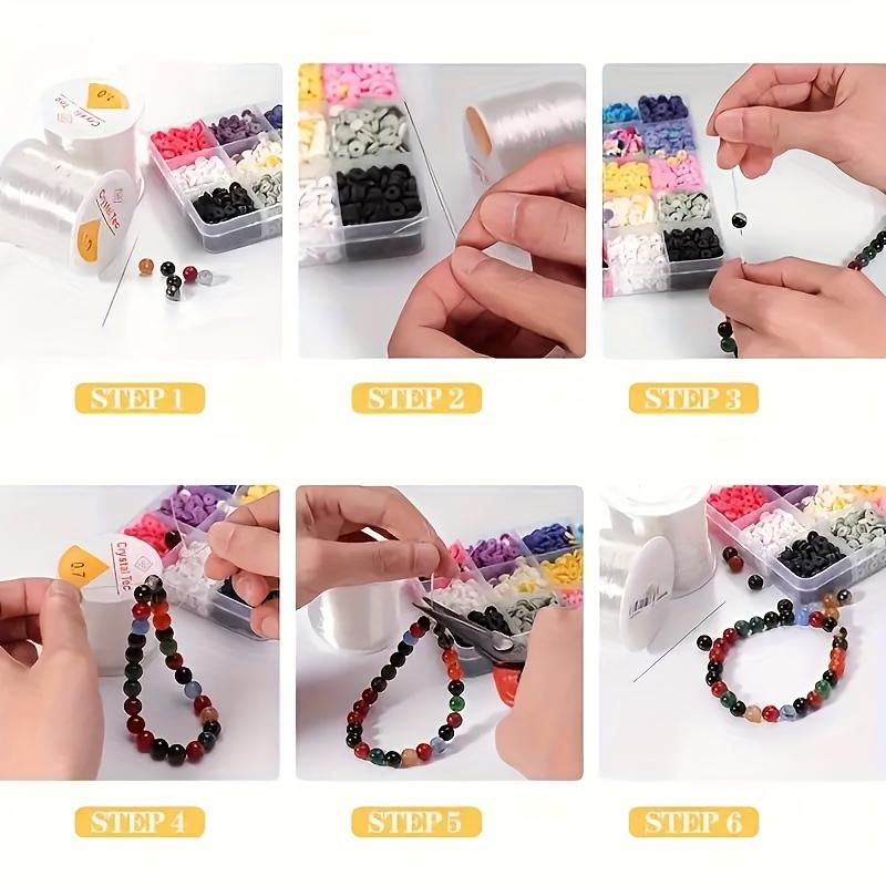 Прочные эластичные шнуры для бисероплетения - 3937 дюймов пластиковая DIY нить для ожерелий и браслетов, прочная и простая в использовании.