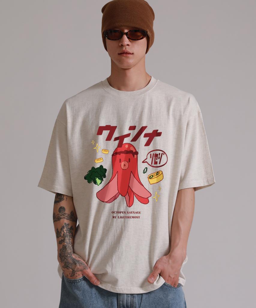LIKE THE MOST Takoyaki Oversized Short Sleeve T-Shirt (2 Colors)