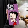 Мягкий чехол для телефона B-Bettys B-Boops Girl для iPhone 15 16 17 Pro Max 17Air 16E 14 Plus 13 12 Mini, противоударная задняя крышка