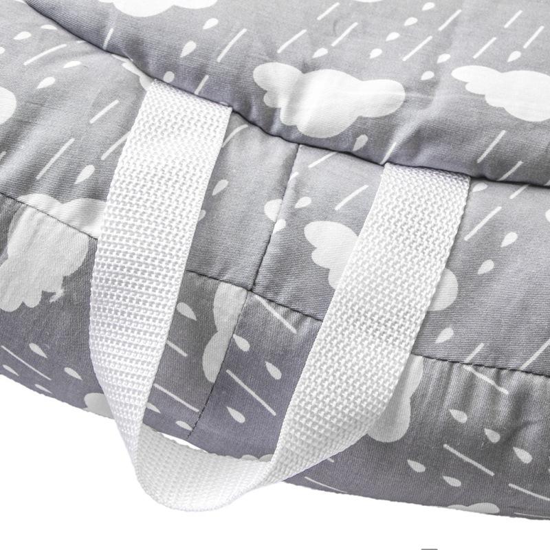 Детская люлька для кровати, портативный детский шезлонг для кроватки для новорожденных, дышащий и спальный гнездо с подушкой