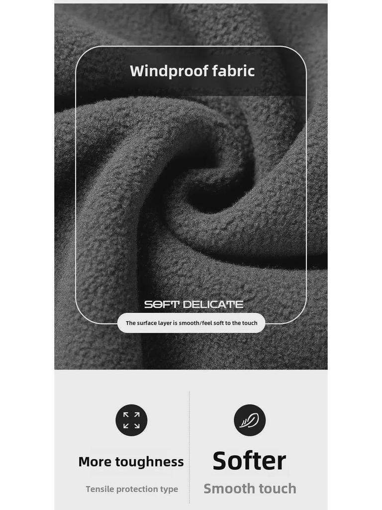 Мужская флисовая куртка: Утолщенная толстовка из овечьего флиса для отдыха на свежем воздухе весной, осенью и зимой