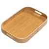 Бамбуковый прямоугольный поднос, деревянная тарелка, блюдо для чая, еды, напитков, еды, ужина, стейка, фруктов, закусок