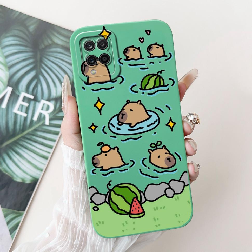 For Samsung Galaxy A12 Case Colorful Flower Panda Cartoon Cover Soft Slim Phone Cases For Samsung  A12 GalaxyA12 Back Cover