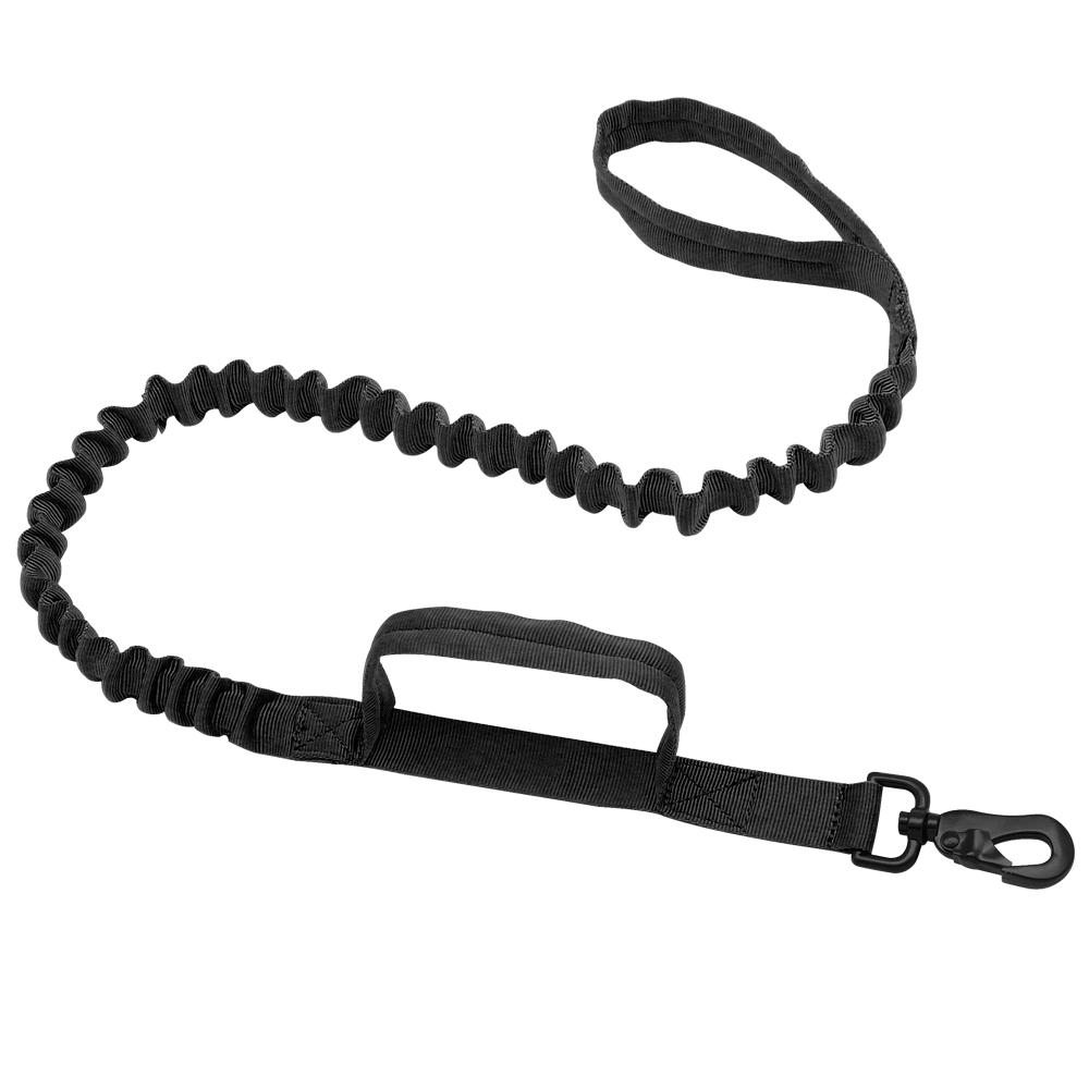 Поводок для собак, нейлоновый тактический поводок-банджи для дрессировки собак, военный эластичный буферный поводок для собак среднего и большого размера