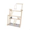 Parrot Playground Bird Play Stand,Sturdy,Bird Gym Playpen Ladder Wooden Perch Playstand for