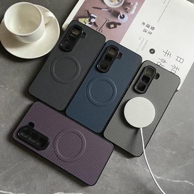 Магнитный чехол для Sony Xperia 1 Vii Vi 5 1 iii iV II Обложка из ПУ кожи с текстурой углеродного волокна Mag-safe Полная защита камеры Fundas