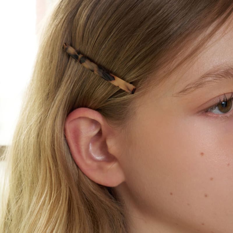 FANTASTIC PLANET [2SET] leopard & brown hair pin