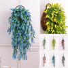 Balcony Wall Hanging Artificial Plant Leaves Lavender Flowers Home Wedding Decor