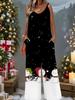 Women's Fashion Jumpsuit, Plus Size Clothing Daily Casual Fashion Wear, Graphic Christmas Printing Design,  Party Parties, Christmas Clothing