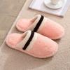 Модные нескользящие зимние домашние женские домашние тапочки шерстяные тапочки унисекс для пар домашние теплые женские тапочки на плоской подошве