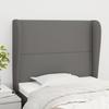 VidaXL Headboard with Ears Dark Grey 103x23x118-128 Cm Fabric3117807