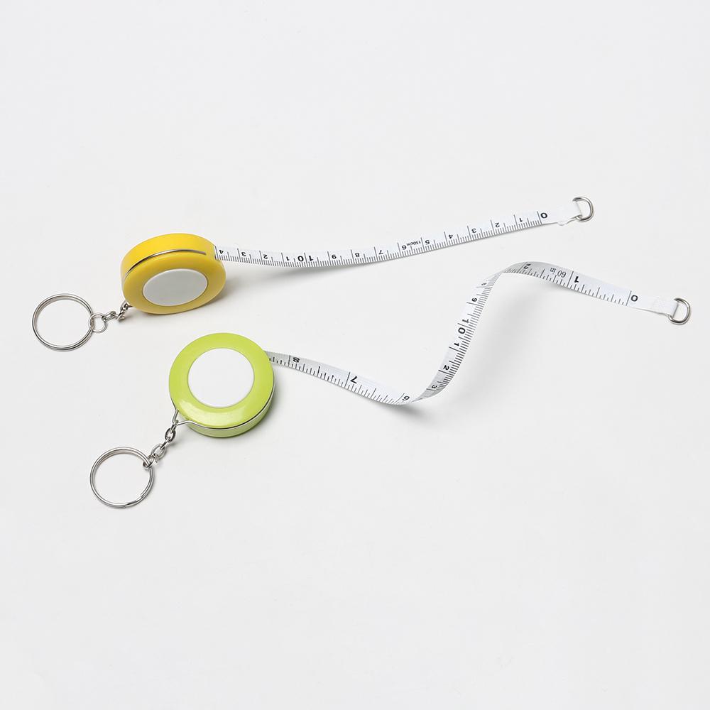 Retractable Measurement Candy Color Camping Keychain Measuring Tool Soft Ruler Tape Measure