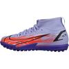 Nike Kylian Mbappé x Mercurial Superfly 8 Academy TF GS Soccer Cleats Light Thistle Indigo Burst Bright Crimson Metallic Silver DB0935-506