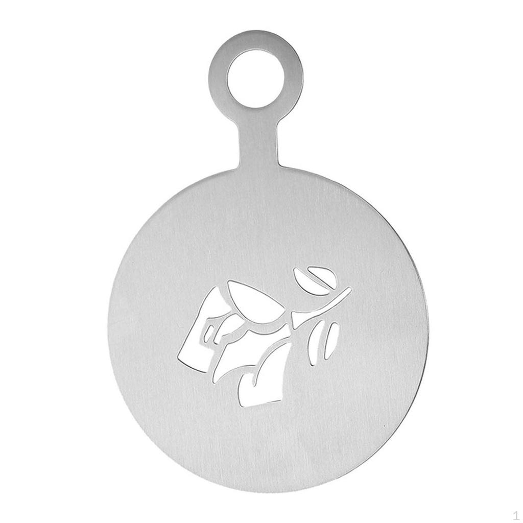 Coffee Art Template Baking Painting Mold Tools Cake Stamping Decorating Stencil for Chocolate