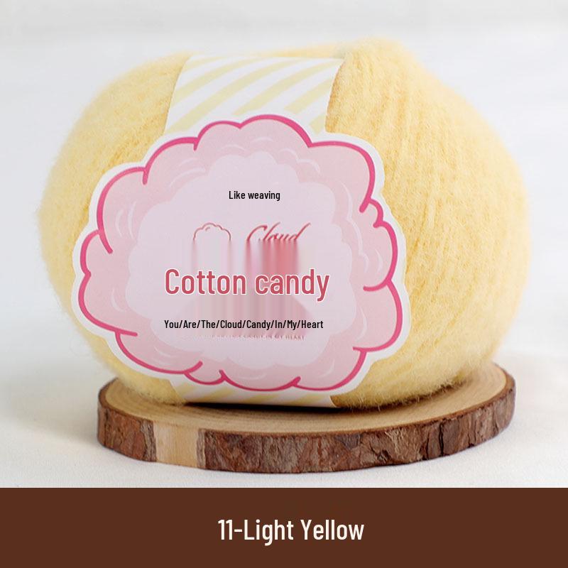 Пряжа для вязания крючком Cloud Candy Dopamine Camel Wool для DIY-вязания и изготовления милых кукол