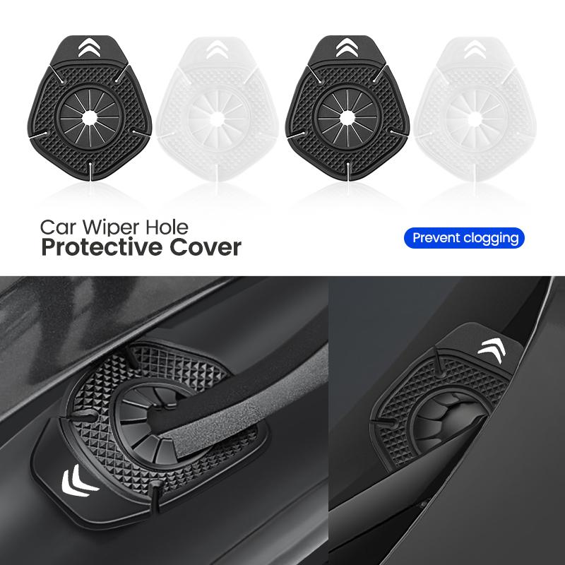 AEF3 1/2Pcs Car Windshield Wiper Protective Cover Dust Wiper For Citroen C3 C5 AIRCROSS C5X C4 Cactus PICASSO e-C3 e-C4 C1 C6 C2