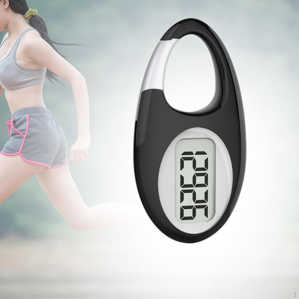 3D Pedometer for Walking with Carabiner Clip Kids And Adults Fitness Tracking