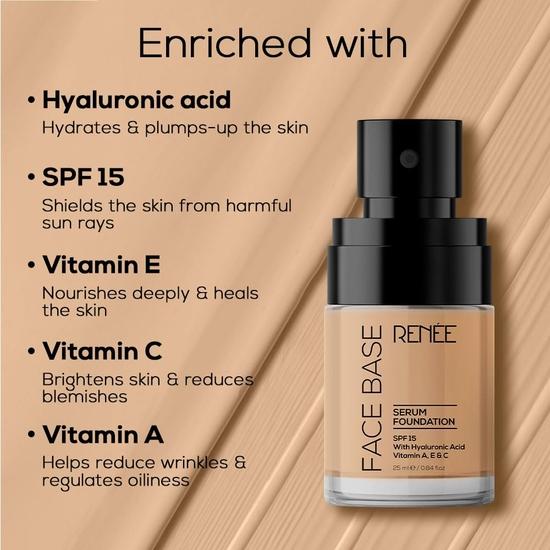 RENEE Face Base Serum Foundation -03 Iconic 25 Ml
